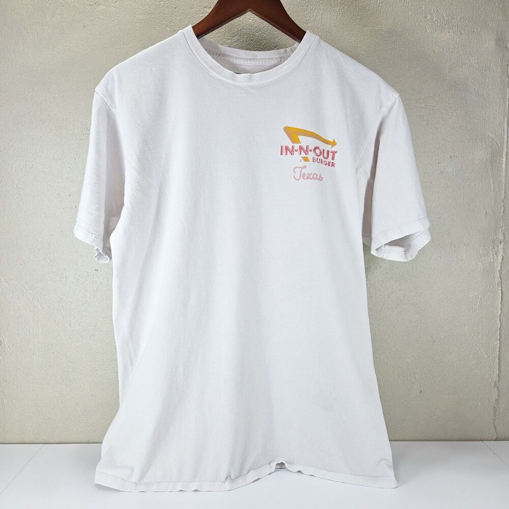 In-N-Out Burger Texas Sunset Classic Muscle Cars Graphic Tee Sz L